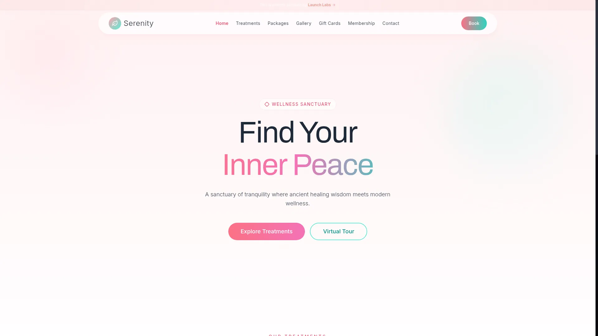 Wellness web design